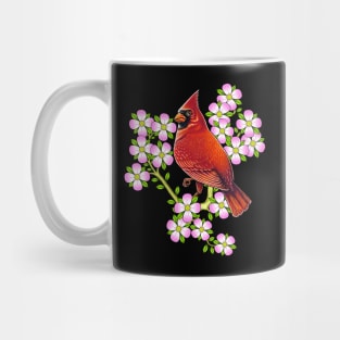 Red Cardinal dogwood flower North Carolina Virginia Mug